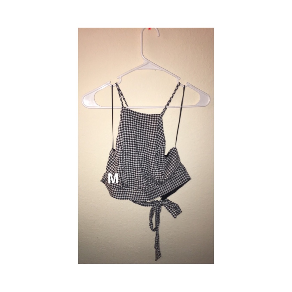 Checkered crop top